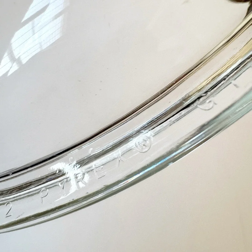 Pyrex G1C Clear Glass Round Replacement Casserole Lid 8.75